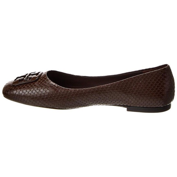 Tory Burch Georgia Snakeskin Ballet Flats NWT - Picture 3 of 8